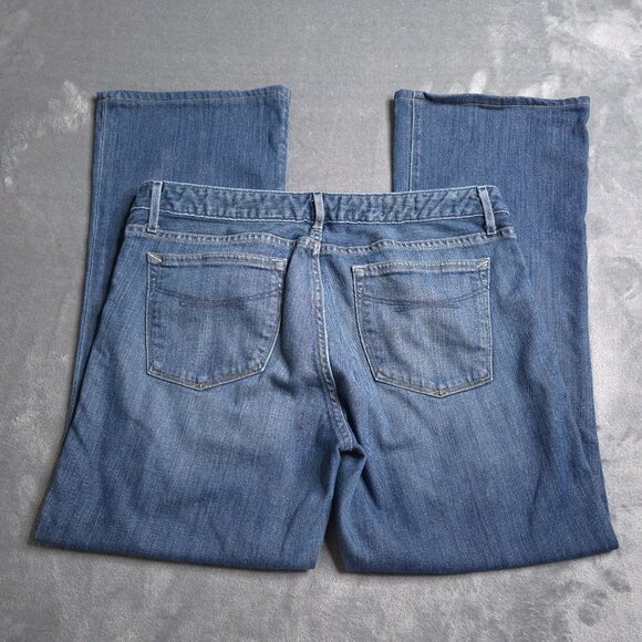 Gap 1969 Womens Curvy Bootcut Jeans 12 Short Medium Wash Stretch Altered - Picture 2 of 8